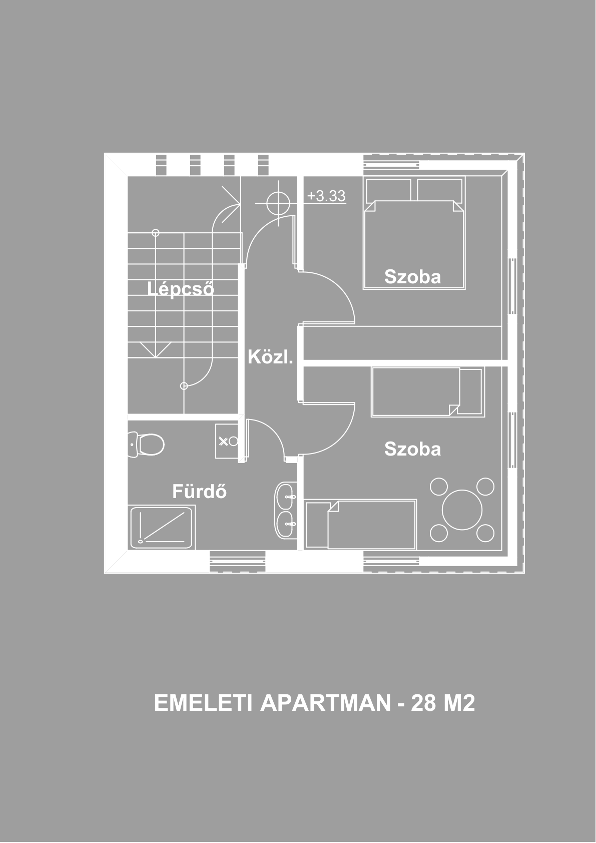 Emelet alaprajz